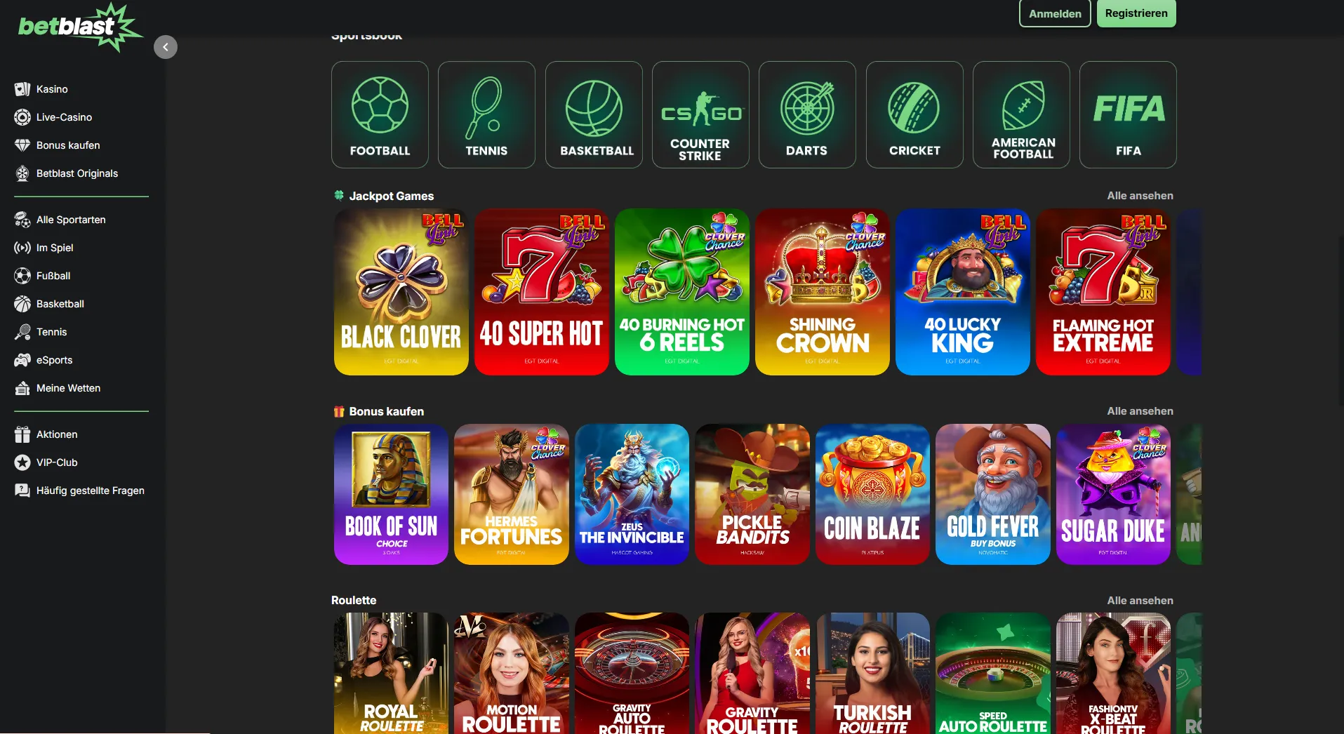 betblast casino live