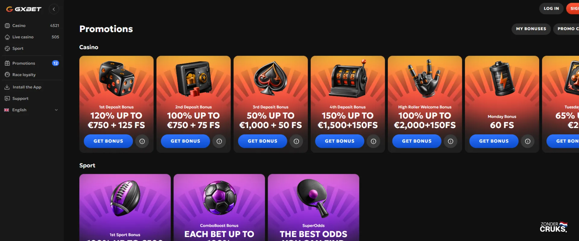gxbet bonus