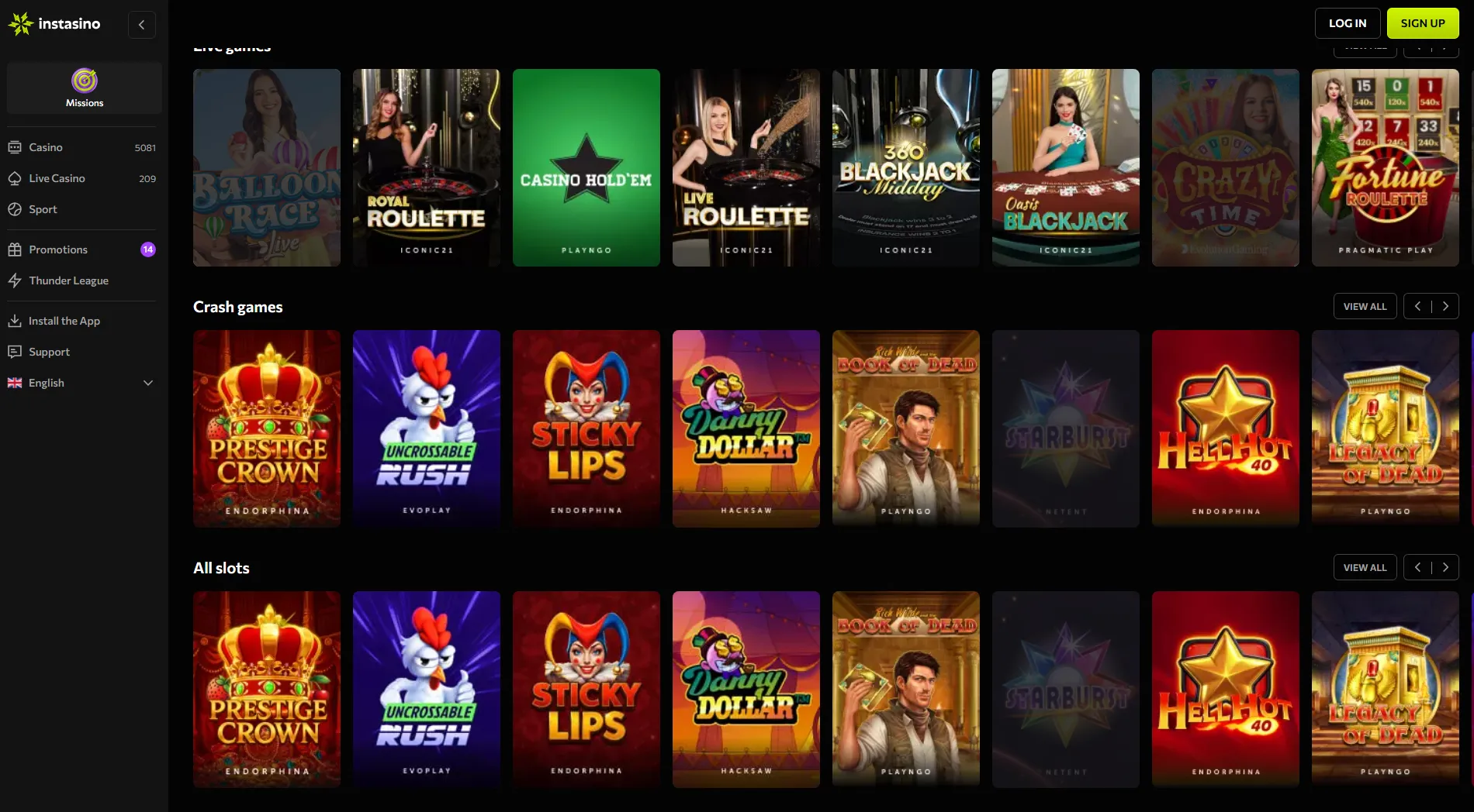 instasino casino bet